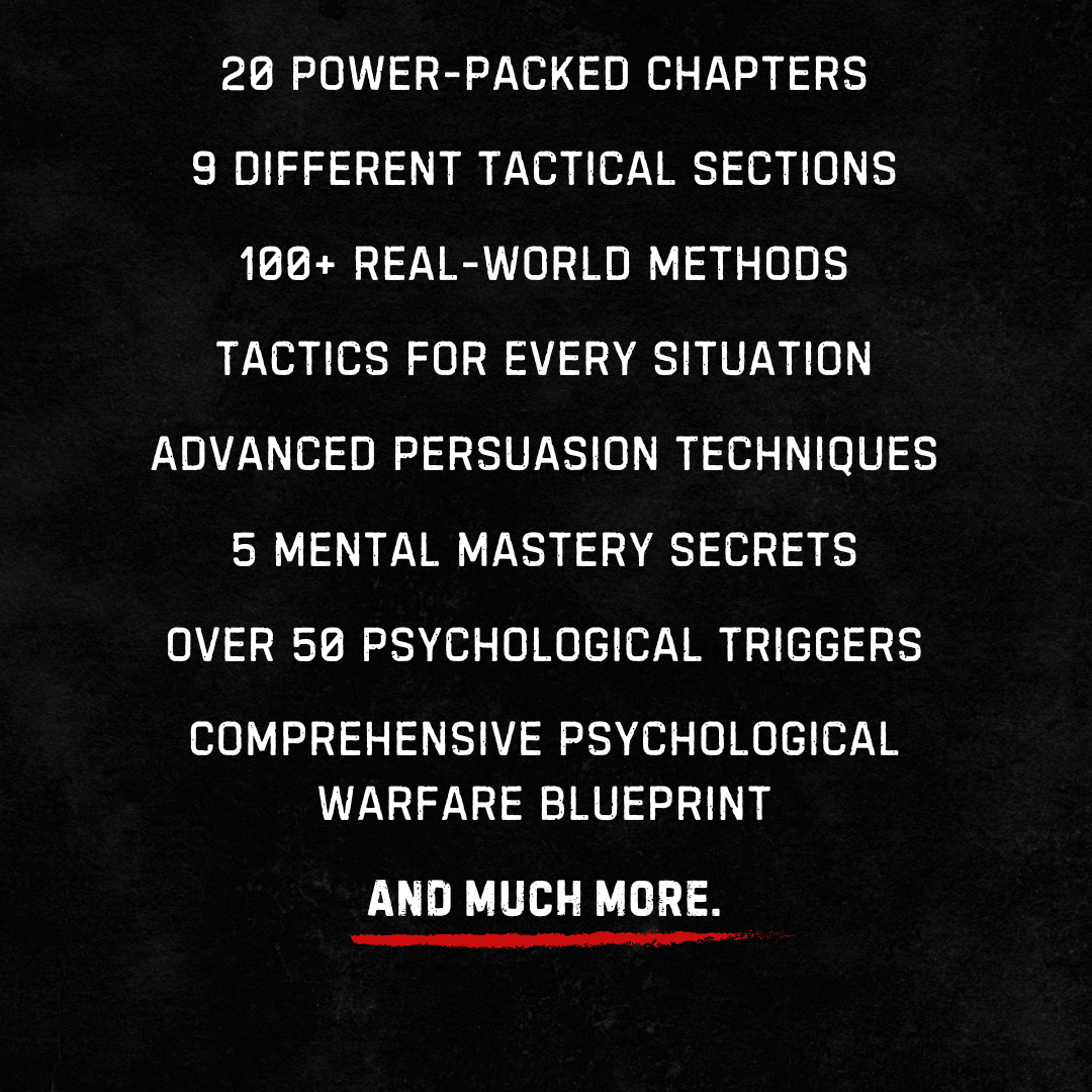 Psychological Warfare: The Dirty Tricks to Manipulate and Control Anyone - No Mercy Edition