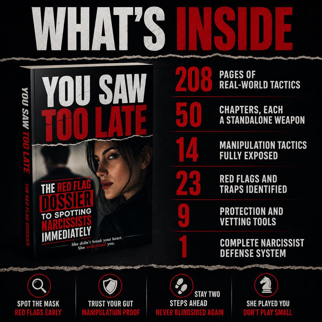 You Saw Too Late: The Red Flag Dossier to Spotting Narcissists Immediately