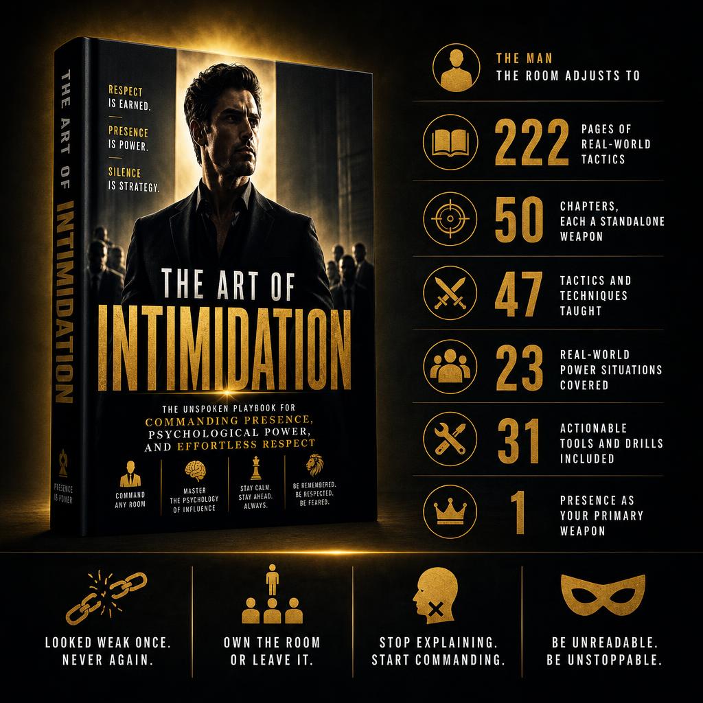 THE ART OF INTIMIDATION: The Unspoken Playbook For Commanding Presence, Psychological Power, And Effortless Respect