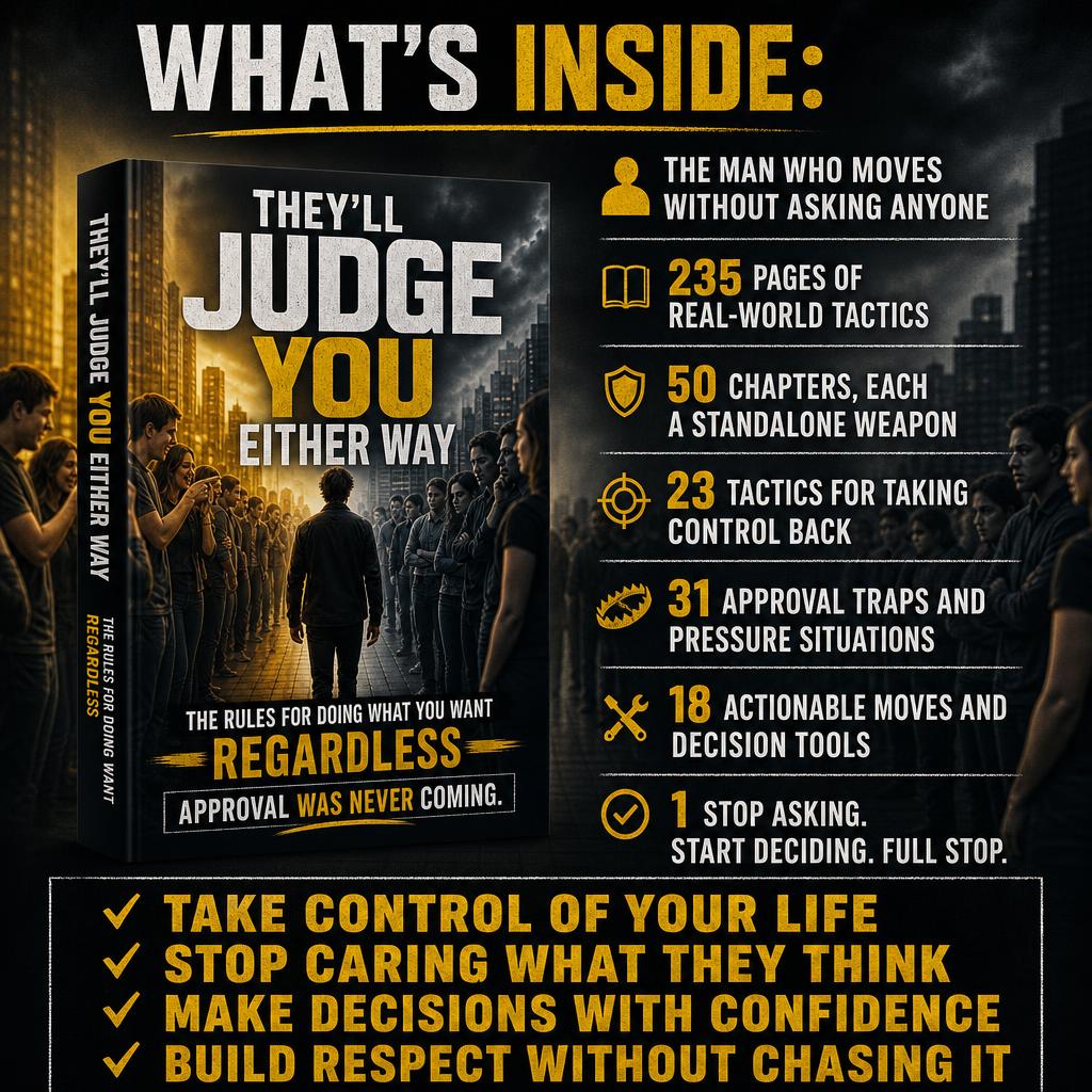THEY'LL JUDGE YOU EITHER WAY: The Rules For Doing What You Want Regardless