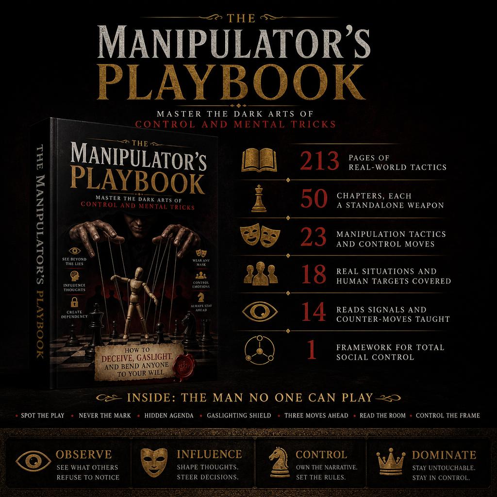 The Manipulator’s Playbook: Master the Dark Arts of Control and Mental Tricks