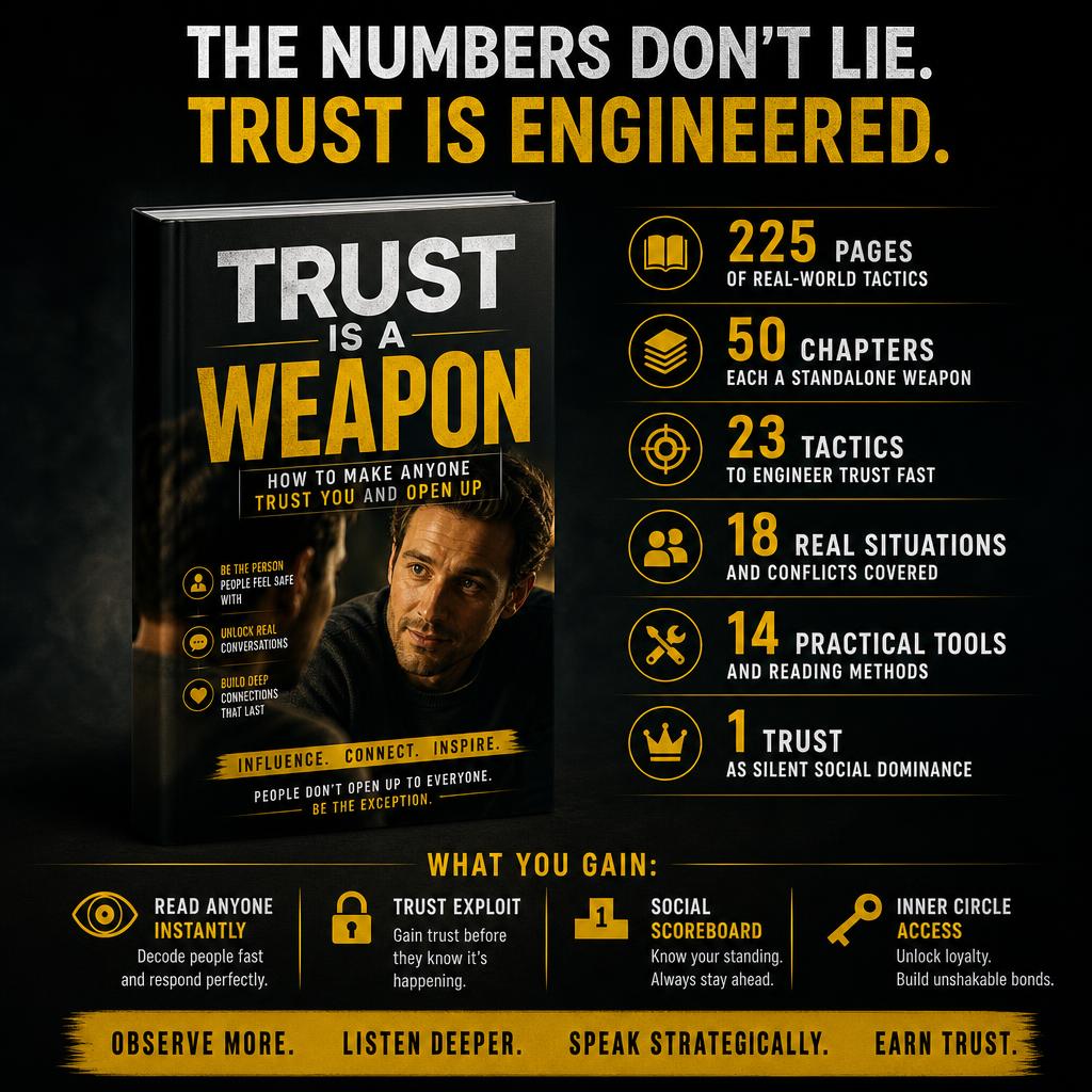 TRUST IS A WEAPON: HOW TO MAKE ANYONE TRUST YOU AND OPEN UP
