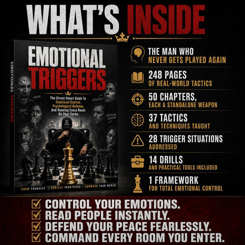 EMOTIONAL TRIGGERS: The Street-Smart Guide To Emotional Control, Psychological Defense, And Running Every Room On Your Terms