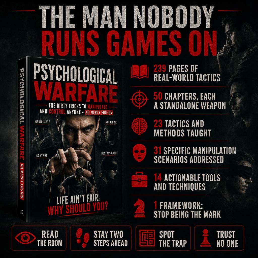 PSYCHOLOGICAL WARFARE: THE DIRTY TRICKS TO MANIPULATE AND CONTROL ANYONE - NO MERCY EDITION