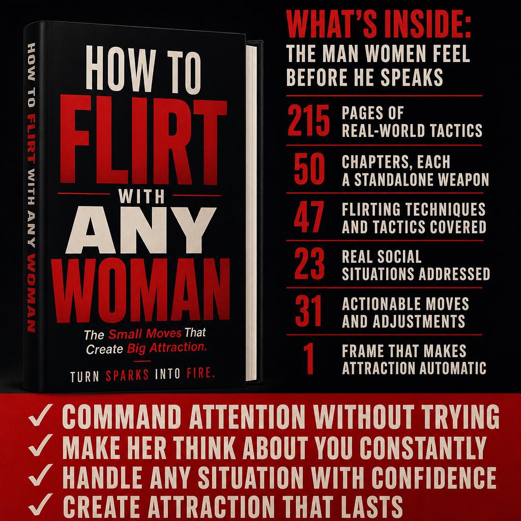 HOW TO FLIRT WITH ANY WOMAN: The Small Moves That Create Big Attraction.