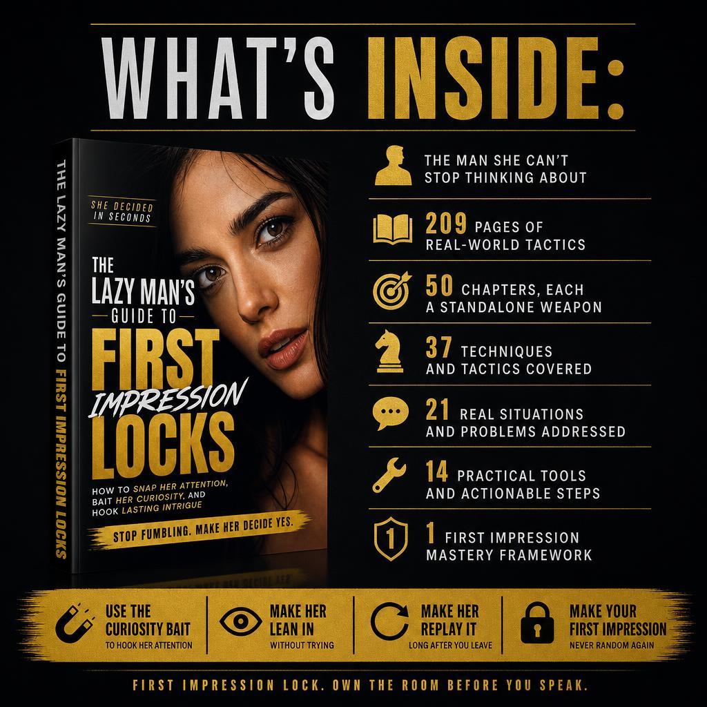 She Decided In Seconds: The Lazy Man's Guide to First Impression Locks