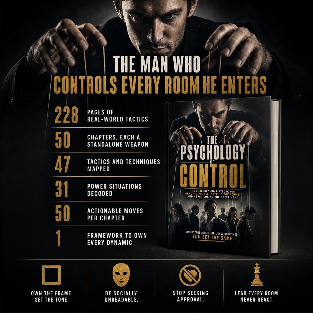 THE PSYCHOLOGY OF CONTROL: The Underground Playbook For Reading People, Setting The Terms, And Never Losing The Upper Hand