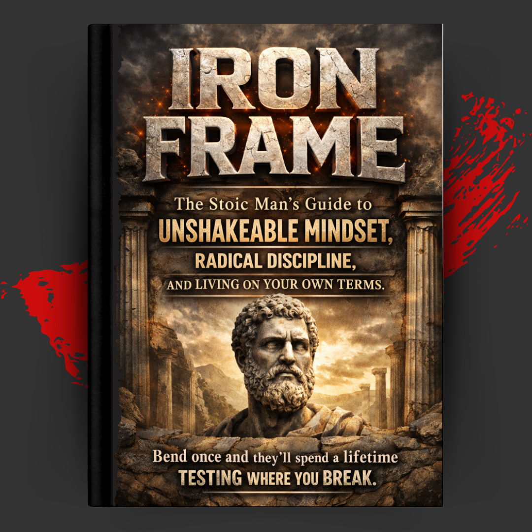 IRON FRAME: The Stoic Man's Guide to Unshakeable Mindset, Radical Discipline, and Living on Your Own Terms