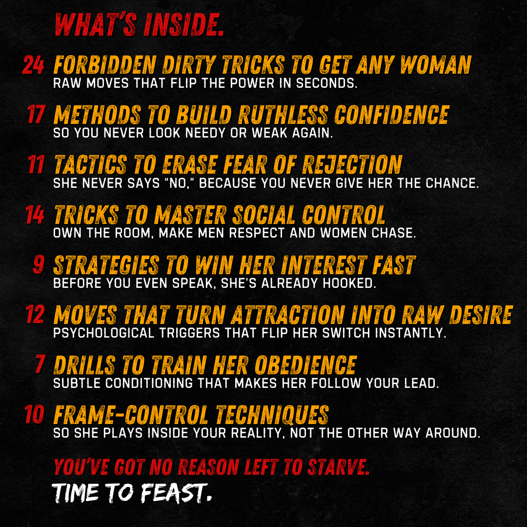 The Dirty Tricks to Get Any Woman