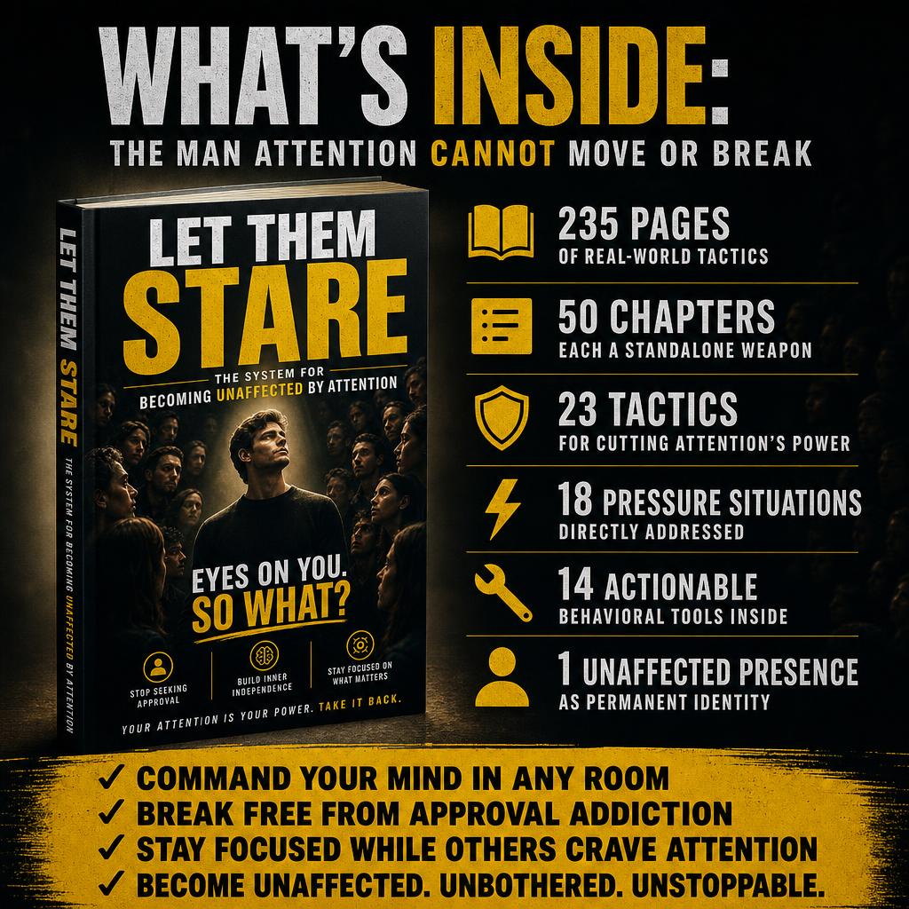 LET THEM STARE: The System For Becoming Unaffected By Attention
