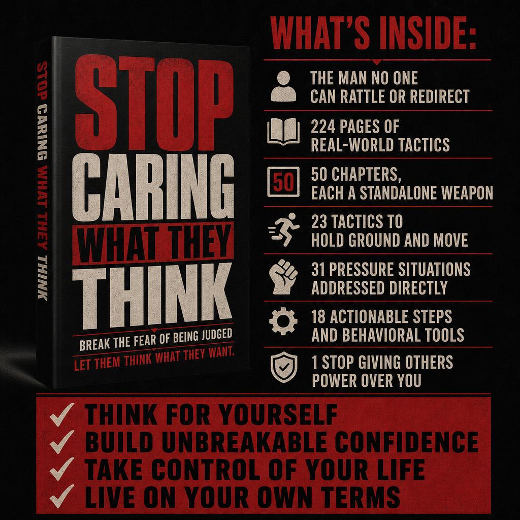 STOP CARING WHAT THEY THINK: Break the Fear of Being Judged