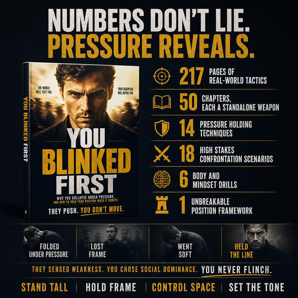 YOU BLINKED FIRST: Why You Collapse Under Pressure. And How To Hold Your Position When It Counts