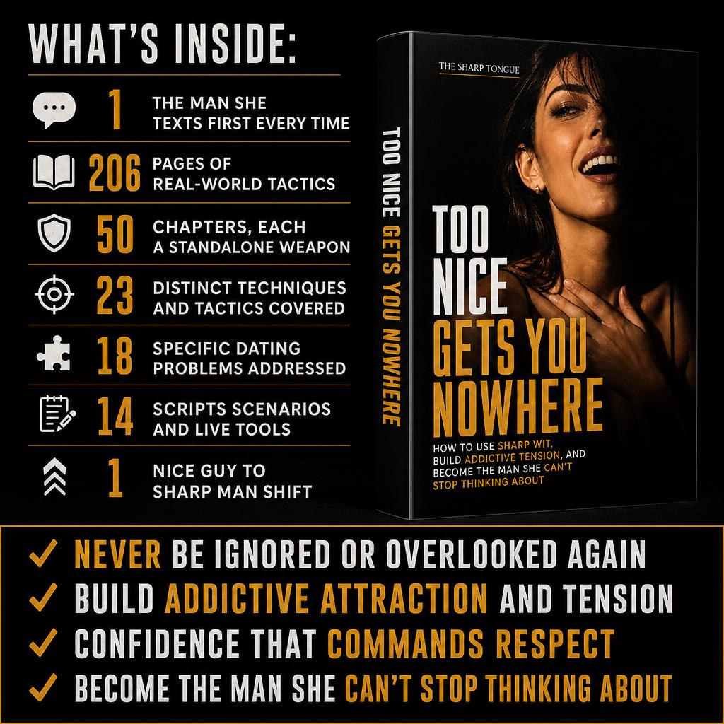 THE SHARP TONGUE: TOO NICE GETS YOU NOWHERE