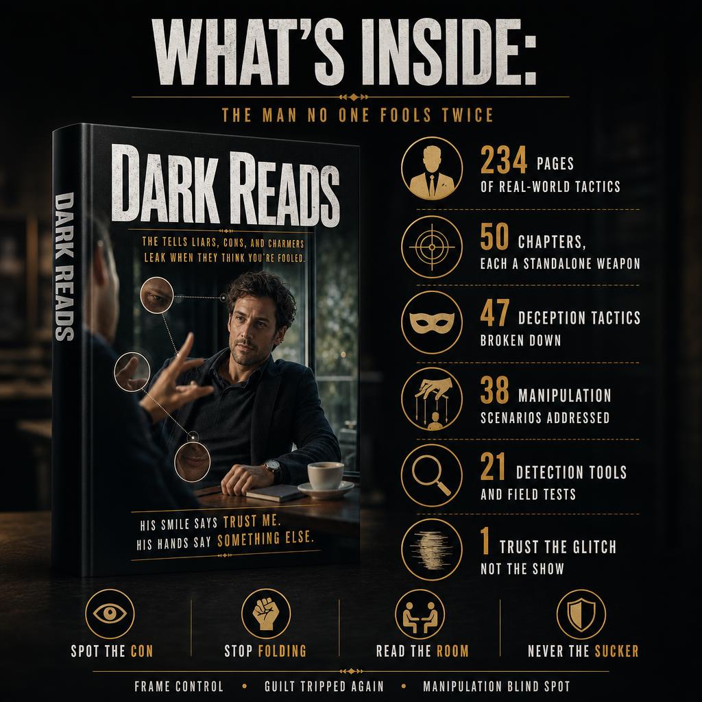 DARK READS: The Tells Liars, Cons, And Charmers Leak When They Think You're Fooled.
