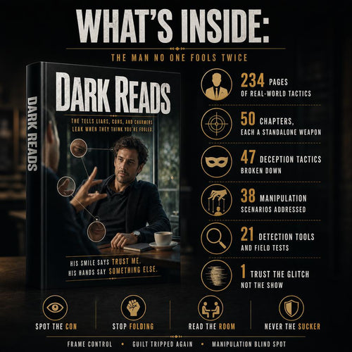 DARK READS: The Tells Liars, Cons, And Charmers Leak When They Think You're Fooled.