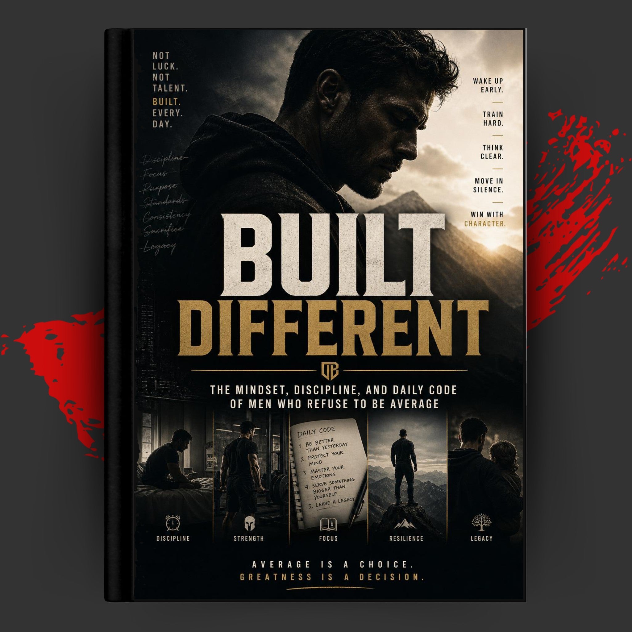 BUILT DIFFERENT: The Mindset, Discipline, and Daily Code of Men Who Refuse to Be Average